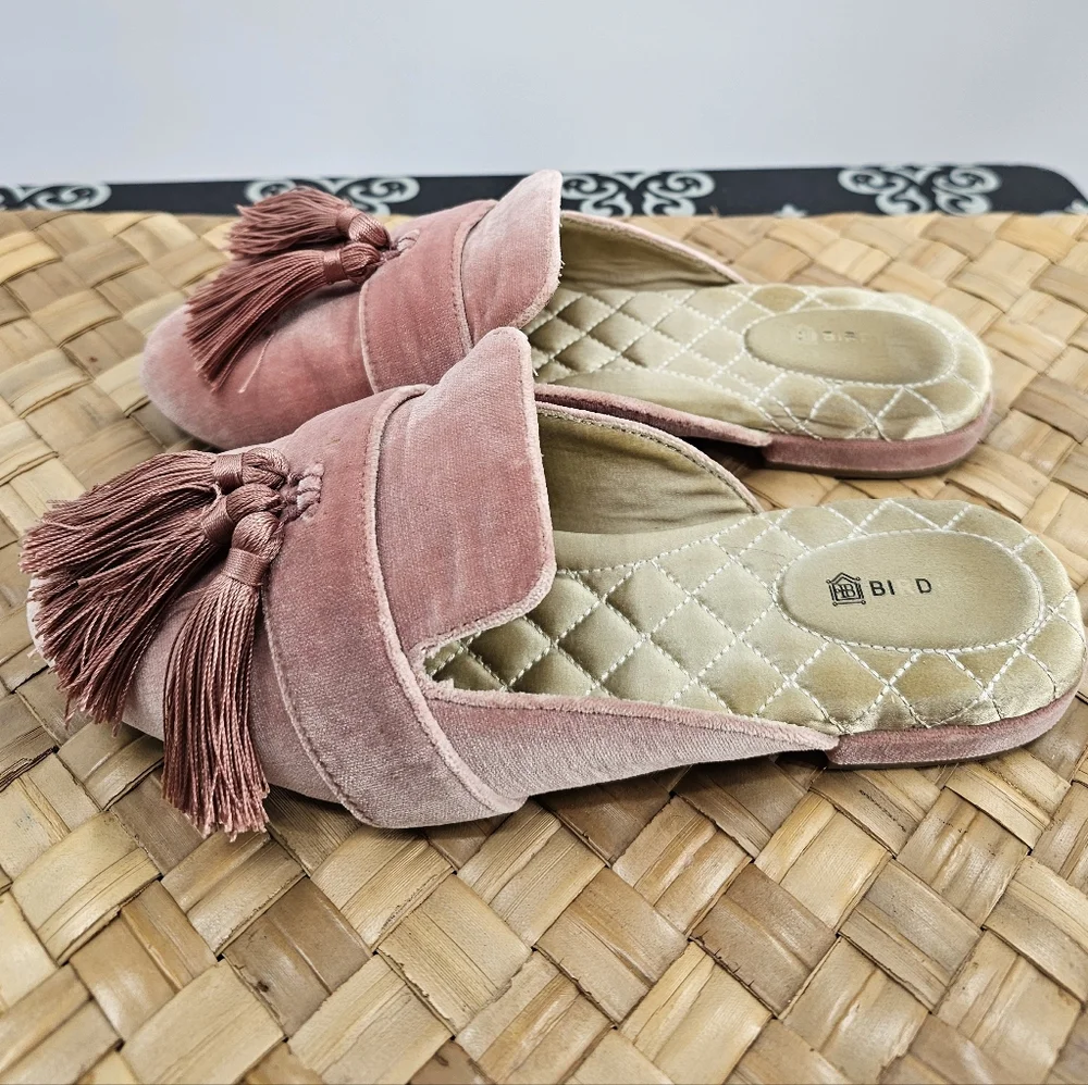 Birdies Pink Tassel Loafers Size 6.5